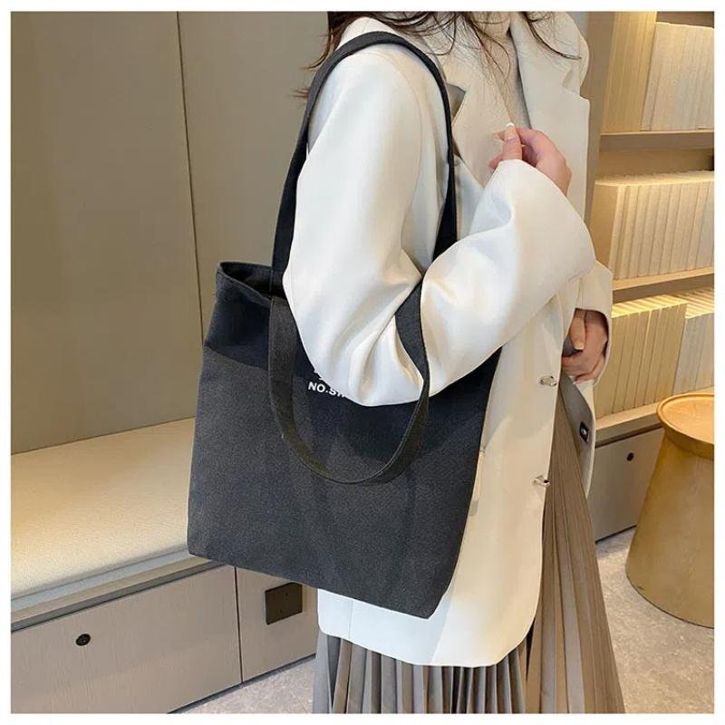 Women Canvas Tote Casual Shoulder Work Bag Large Capacity Top Handle Bag Multifunction Big Shopping Handbag