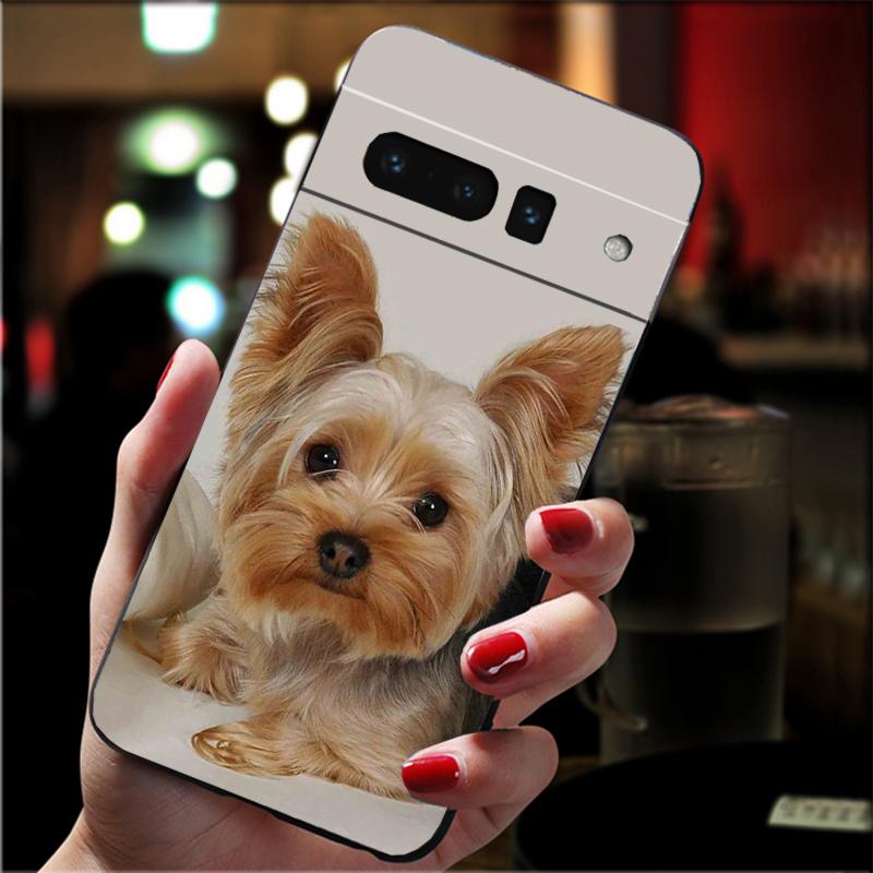 Phone Case For Google Pixel 10 9 Pro XL 9A 8 7 6 Pro Pixel 8A 7A 6A Pixel 8 7 6 5 Yorkshire Terrier Dog Puppy