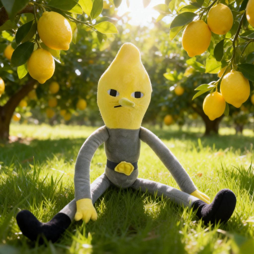 60cm Duke of Lemon Games Plush Doll Toy Cartoon Games Merchandise Room Decor Children Fans Birthday Latest Year Gift Idea