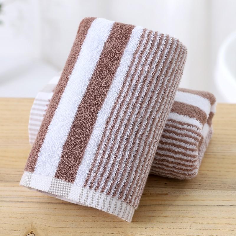 Japanese Style Gradient Striped Bathroom Towel - Strong Water Absorption Hand & Face Towel Unprinted Quality Towels