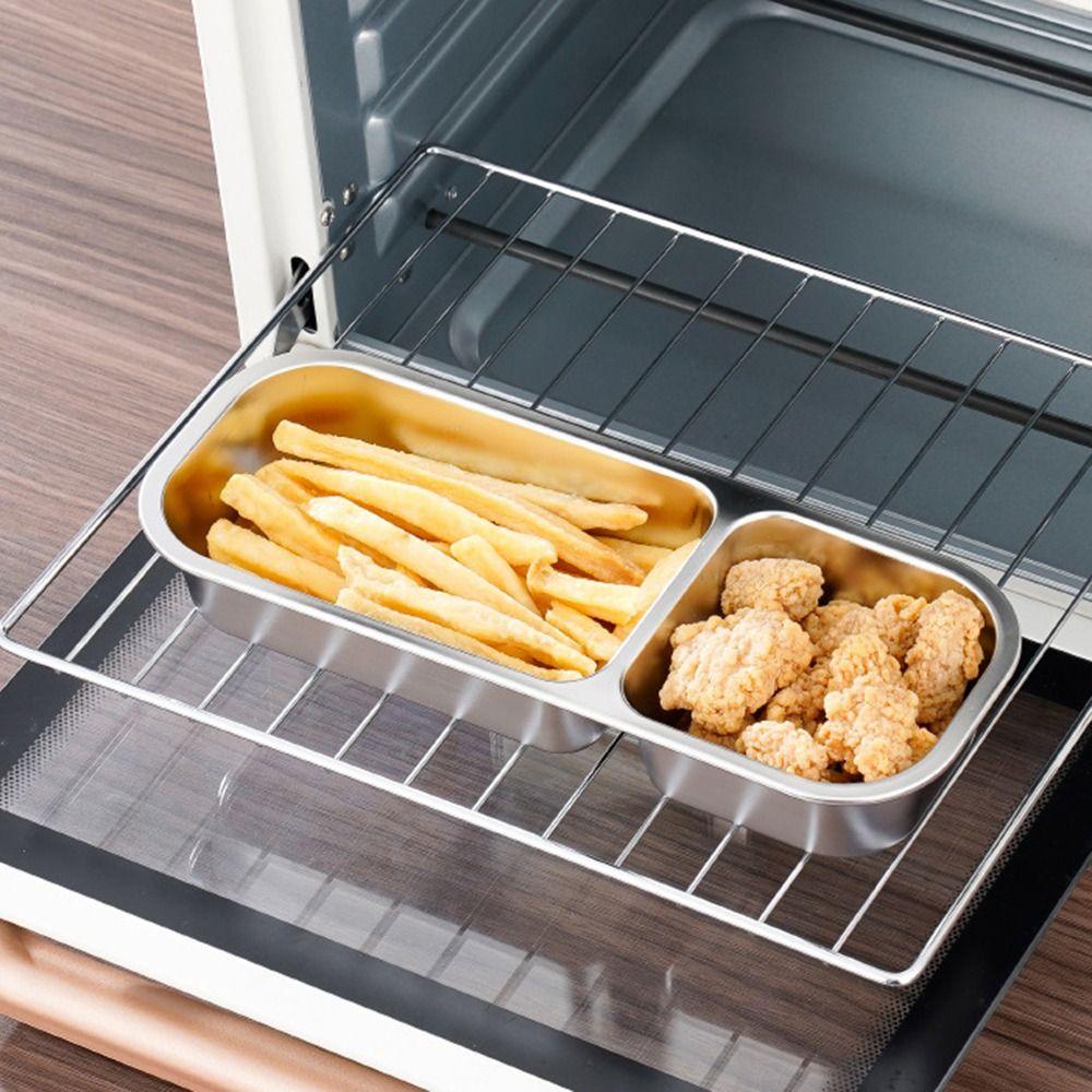 2/3 Grids Food Storage Container Leak-proof Seasoning Tray Multifunctional Snack Box  Picnic