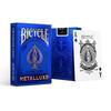 BICYCLE Playing Cards, High-End Luxury Gold-Stamped Cards, Gold Series, Sapphire Blue, 1 Deck