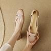 Retro Roman Style Hollow Bag Head Sandals Women's Spring and Summer 2025 New Casual Thick Heel Non-slip Single Shoes Doudou Shoes