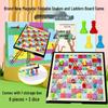 Magnetic Folding Snake and Ladder Board - Large Size Educational Parent-Child Game Toy