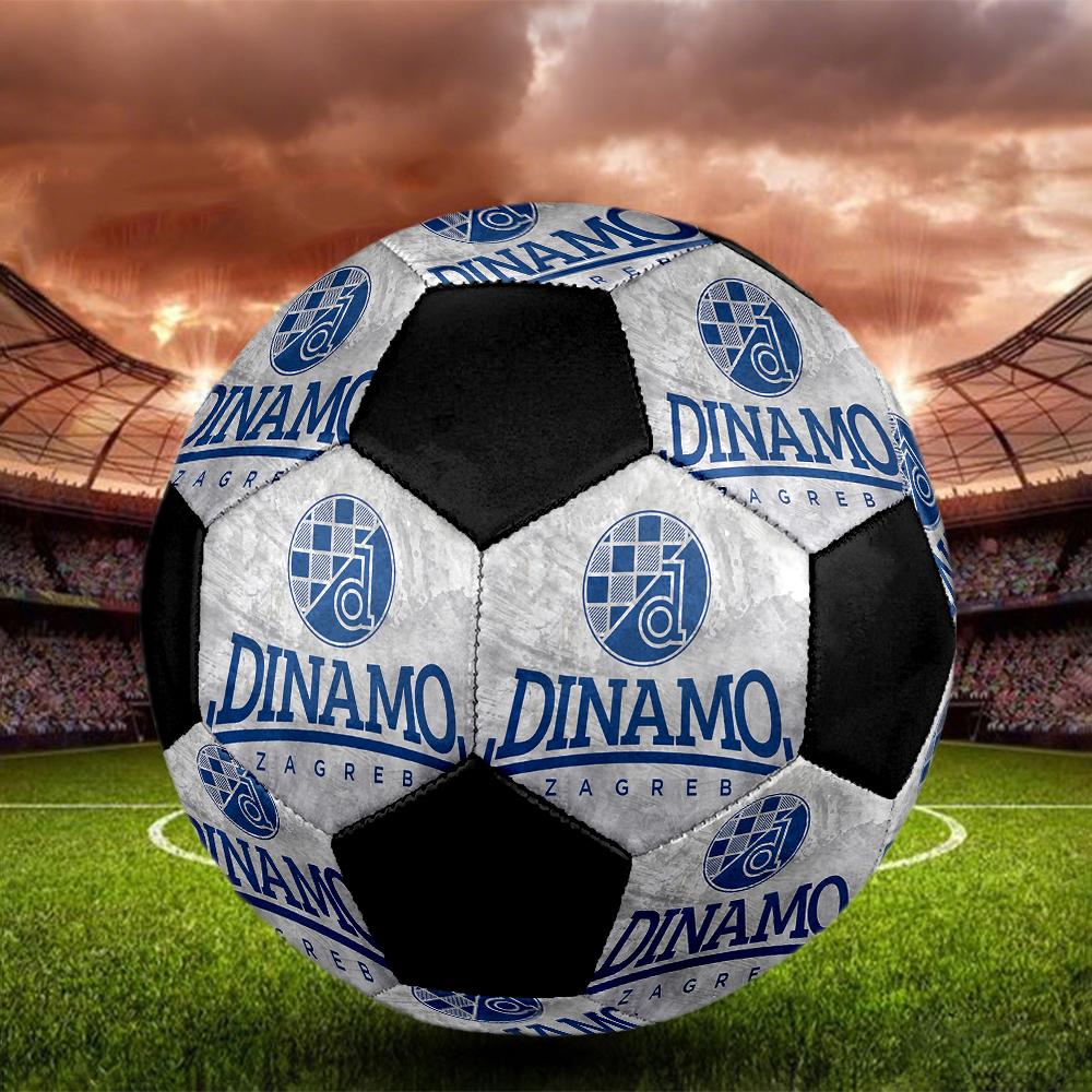 SIZE 5 GNK Dinamo Zagreb Soccer Ball Colorful All Ages Machine Stitched PVC Competition Ready Durable High-Bounce