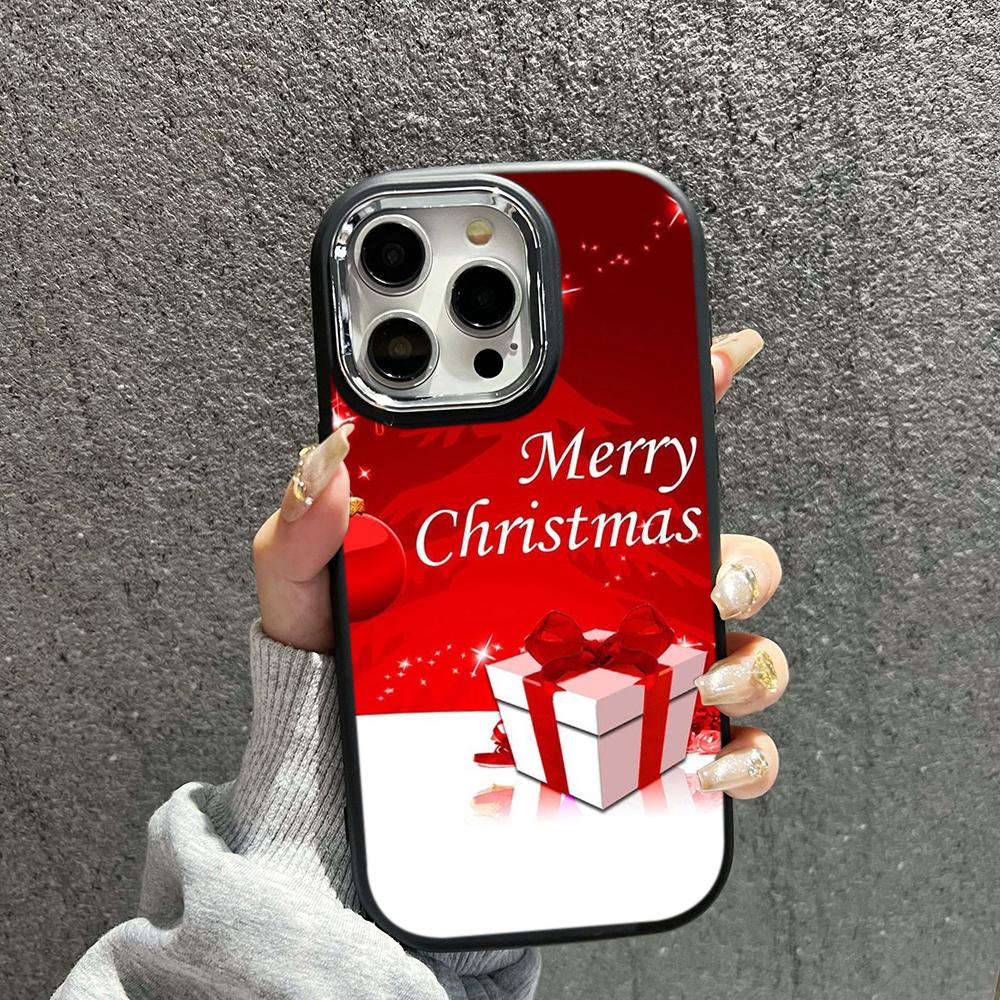 N111 Merry Christmas art Happy New Year мягкие чехлы для телефонов iPhone 16Pro — фото 9