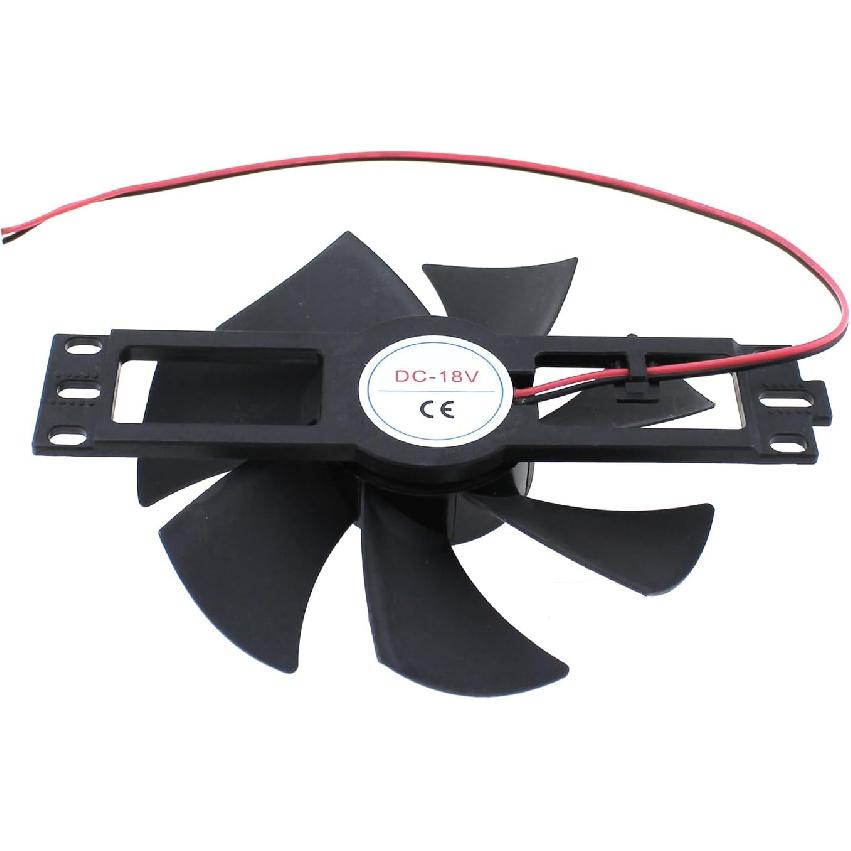 

Black 18V Plastic Induction Cooker Cooling Fan Fan for Air Purifier Induction Cooker Electronic Component