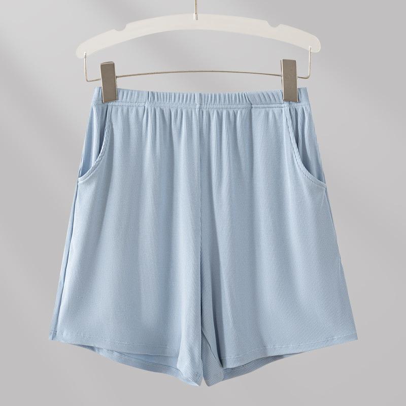 Plush Size Women Spring Summer New Home Casual All Tie in Pocket Safety Shorts