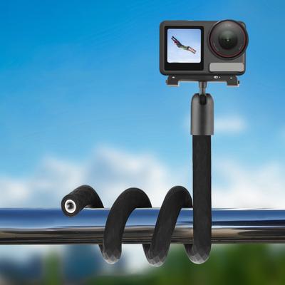 Flexible Tripod for DJI Osmo Pocket 3/Action 4 Bendable Octopus Legs with Secure Grip Versatile Mount for Vlogging Skateboarding