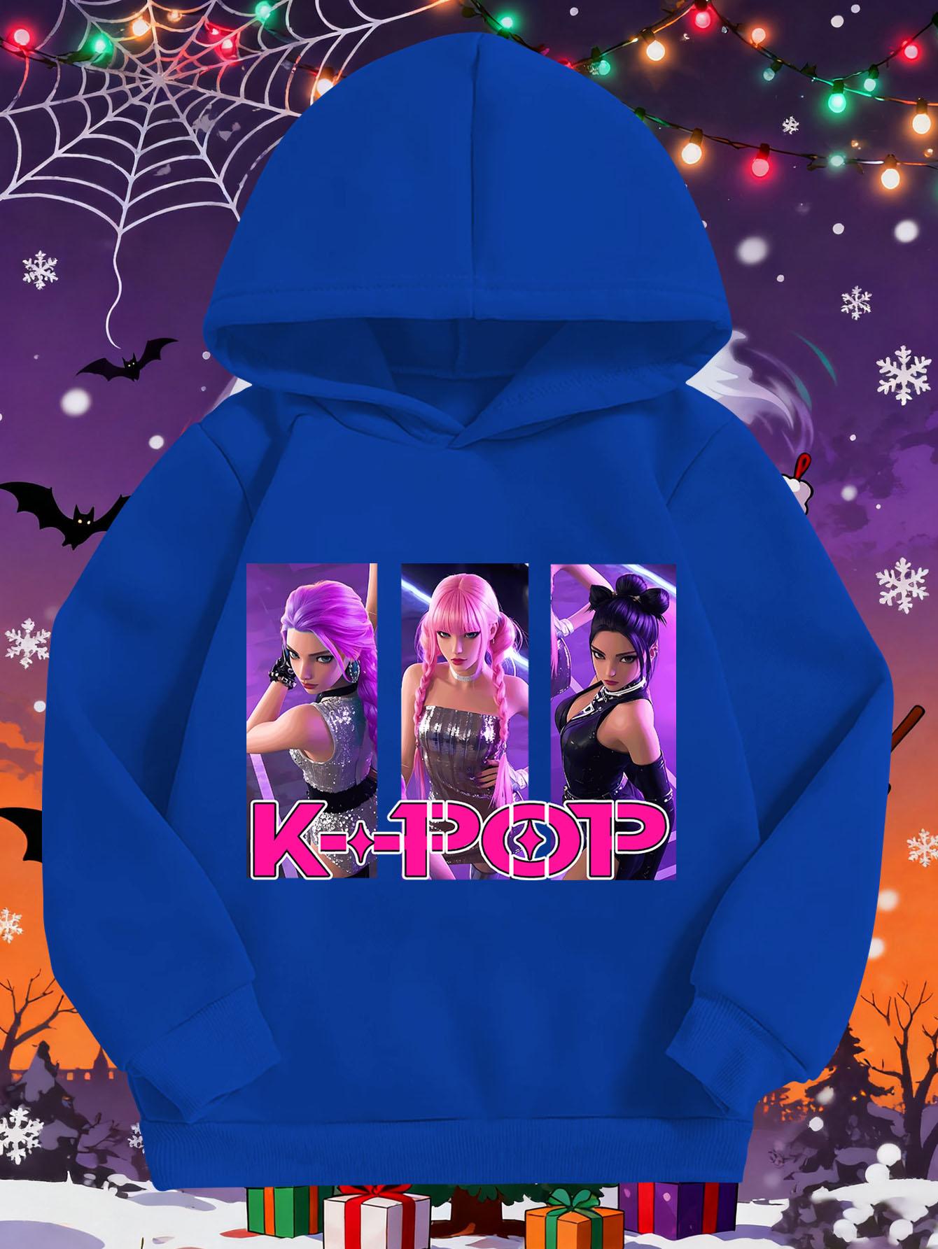 

Детские толстовки с капюшоном,3D-печать,O-образный вырез,длинный рукав,повседневный,легкий топ,хеллоуин,хип-хоп,каваи,мода 160