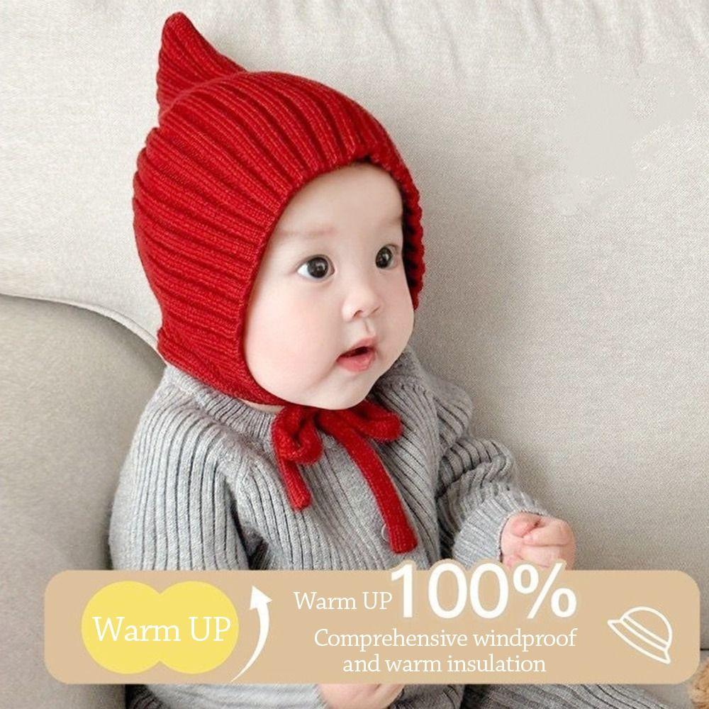 Warm Toddler Beret Cap Cute Ear Protection Beanie Soft Infant Bonnet
