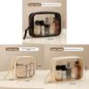 Portable Travel Toiletry Bag With Transparent Pvc Material And Large Capacity For Cosmetic Storage