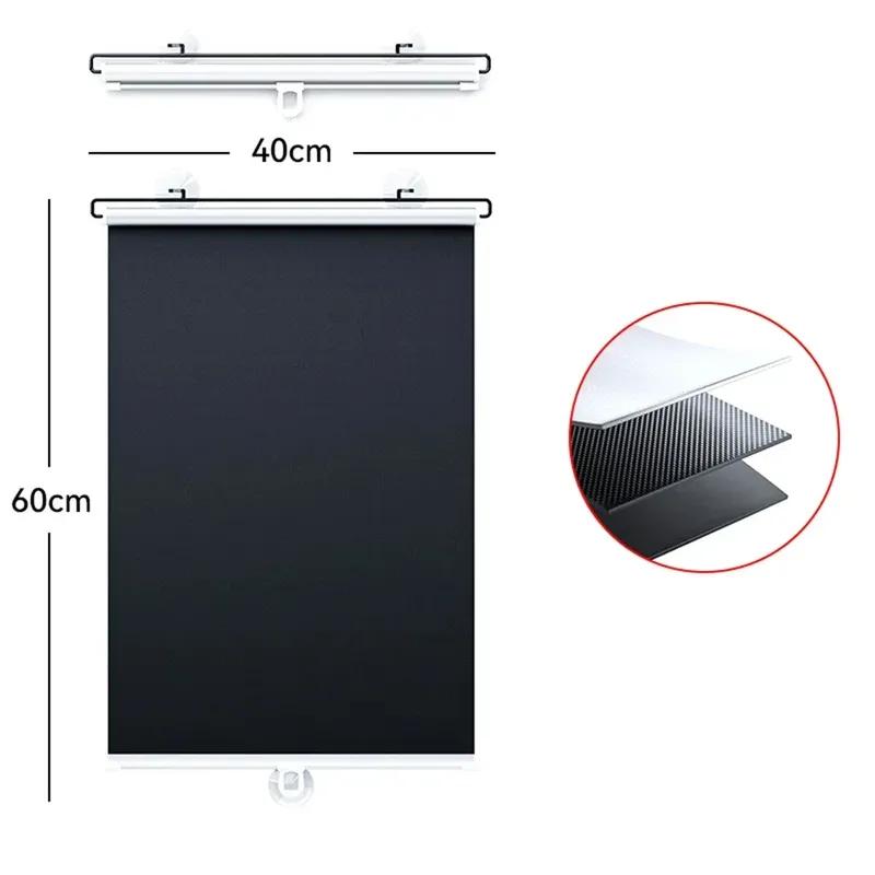 Car Side Folding Sunshade Retractable Car Front/Rear Window Sunshades Mesh UV Protect Curtain Foldable Auto Truck SunShield