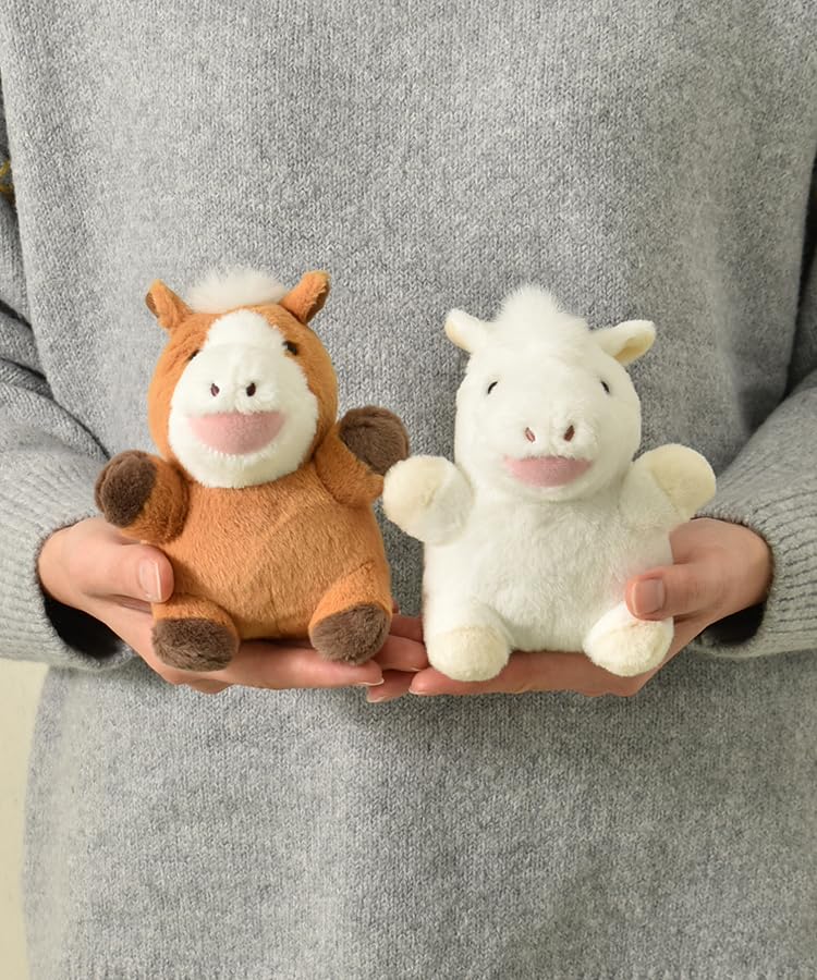 Naito Design Institute's Zodiac Pocha Horse Plush Toy, Brown, 2026, Year of the Horse, New Year's Day, Reiwa 8