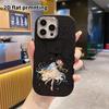 Phone case: 2D flat design suitable for iPhone 18 17 16 15 14 13 Pro protective case, couple style, gentle wedding dress, Christmas and Halloween gift