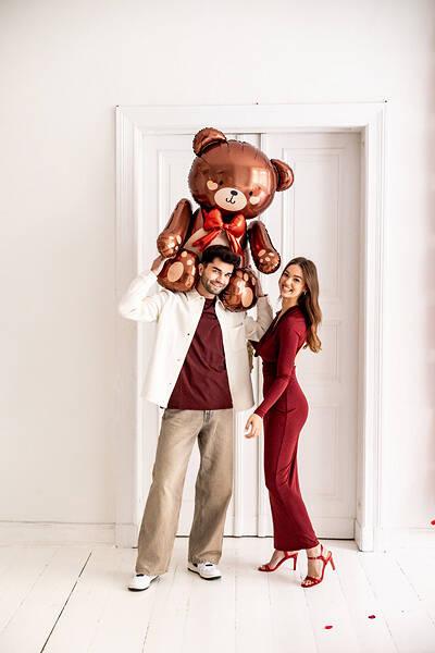 Standing Teddy Bear Foil Balloon, 59X88Cm