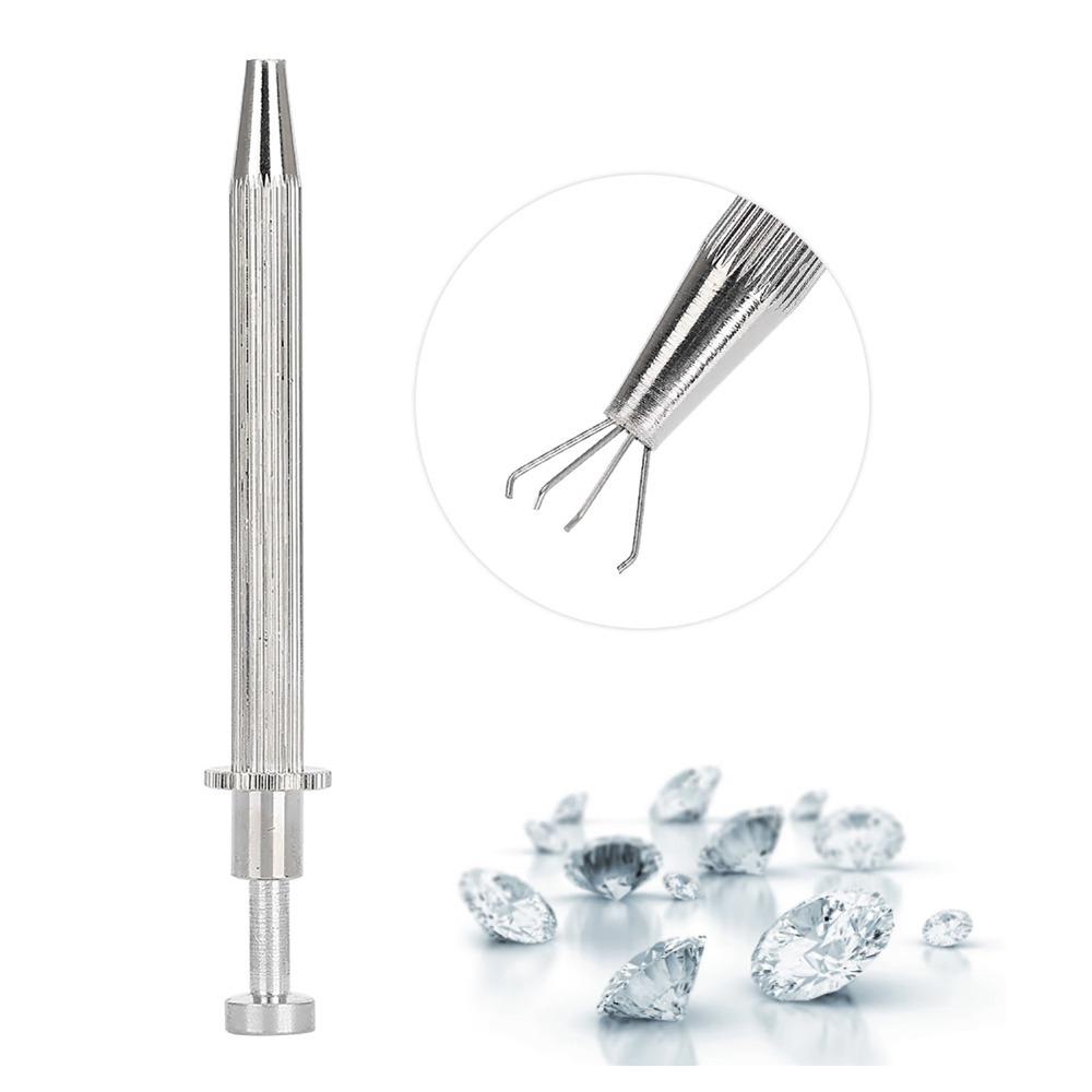 Silver Jewelry Pick Up Tool Length 11cm Gem Holder Grabber For Changing Piercing Ball