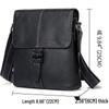 Malunt Men's Vintage Leather Crossbody Bag