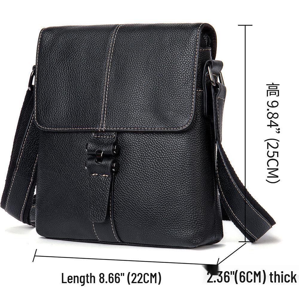 Malunt Men's Vintage Leather Crossbody Bag