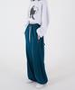 UMM Women'S Snap Button Wide Balloon Sweatpants Teal