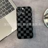 Black Plaid Applies To iPhone15 Mobile Phone Case 14PROMAX All-inclusive 13 Anti-drop 16/15 Protective Case 17.