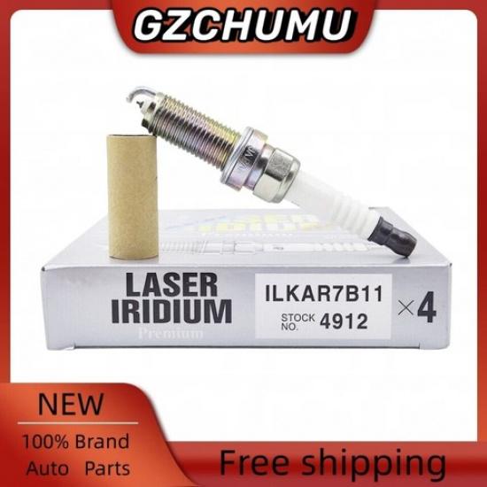 Set of 4  ILKAR7B11 4912 Laser Iridium Spark Plugs for Toyota Corolla Pontiac