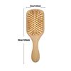 1PC Hair Brush Cleaner and 1PC Hair Comb Set, Stainless Steel Toothed Wooden Handle Hair Brush Cleaner, Bamboo Massage Comb