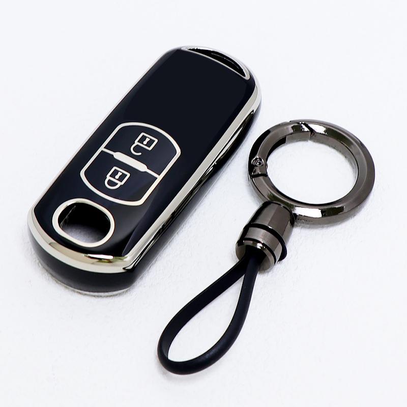 2 Buttons Tpu For Mazda 2 3 6 Axela Atenza Cx-5 Cx5 Cx-3 Cx-7 Cx8 Cx-9 Car Key Case Cover Shell Fob Holder Keyless Protector
