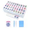 166 Piezas Mini Americano 30MM con 2 Dados de Fichas de Mahjong Mahjong Grabado de 4 Capas