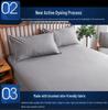 Brushed Cotton Non-slip Fitted Sheet and Mattress Cover for Hotel & Guesthouse Beds