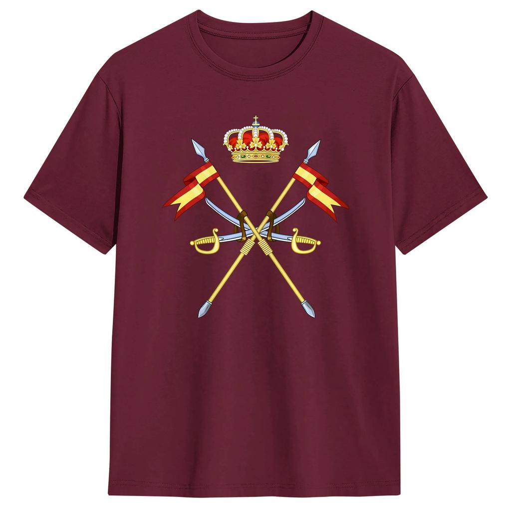 Spanish Army Cavalry Forces T Shirt Summer  100 Cotton T Shirts For Unisexs Hipster Print Tshirt ShortSleeved Y2K Retro Clothing