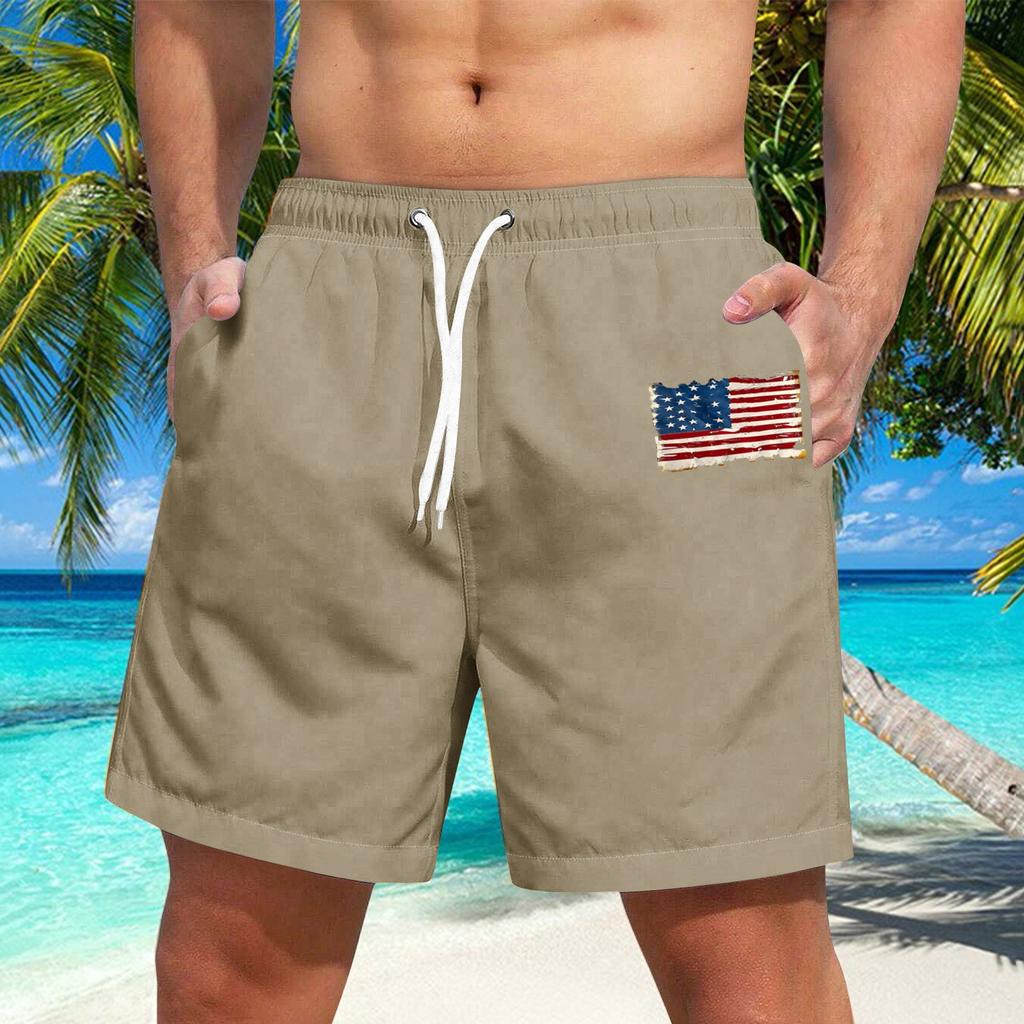 Men's Hawaiian Lace-up Shorts Casual Pants