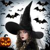 Spider Bat Halloween Witch Hat Pointed Cosplay Witch Hat Scary Black Pointed Cap  Halloween Party