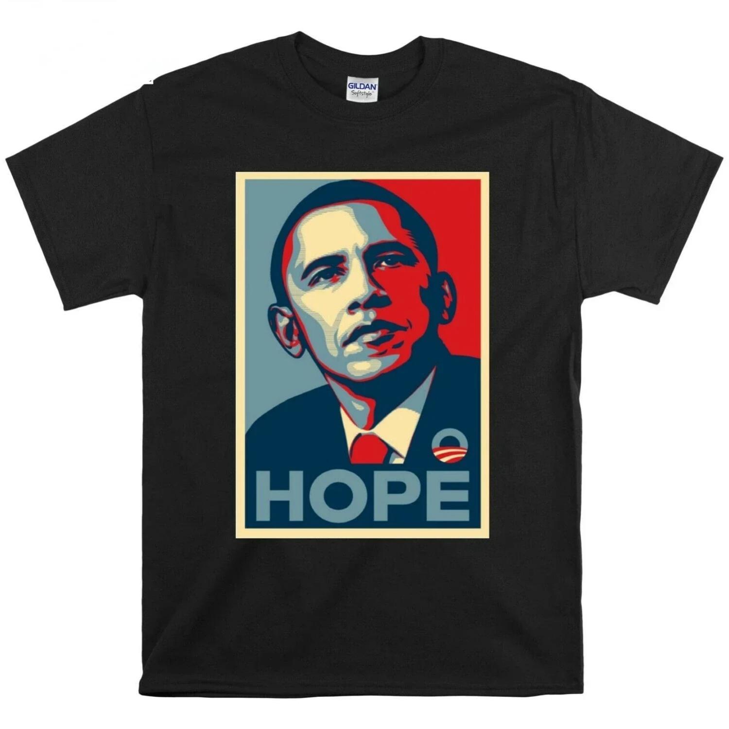 

US President Barack Obama Print T-Shirt Men s Women s Unisex T-Shirt S чёрный