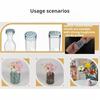 Silicone Grid Insert Flexible Floral Stem Holder For Floral Arrangements And Makeup Brush Storage
