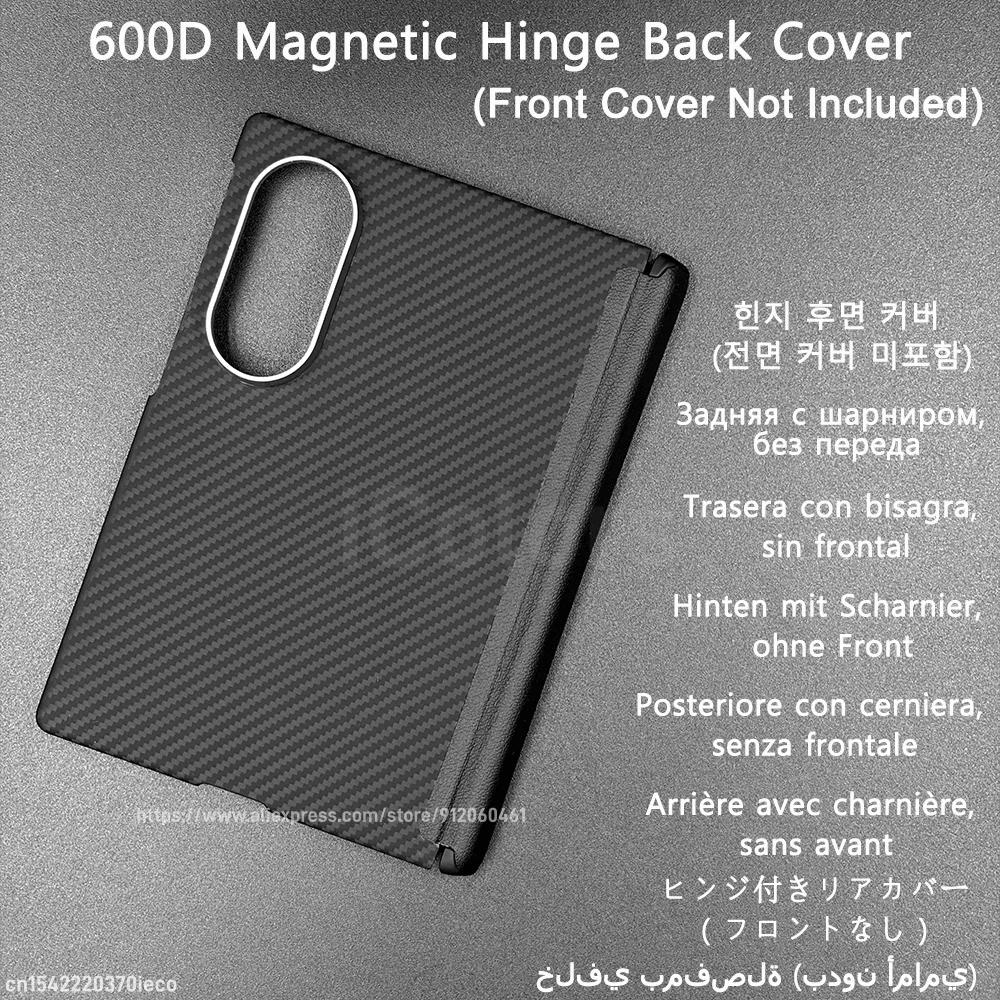 För Samsung Galaxy Z Fold 8 600D Aramid Kolfiberfodral Gångjärnsfodral Framsida Magnetisk Magsafe Ultratunt Lättviktigt Fodral