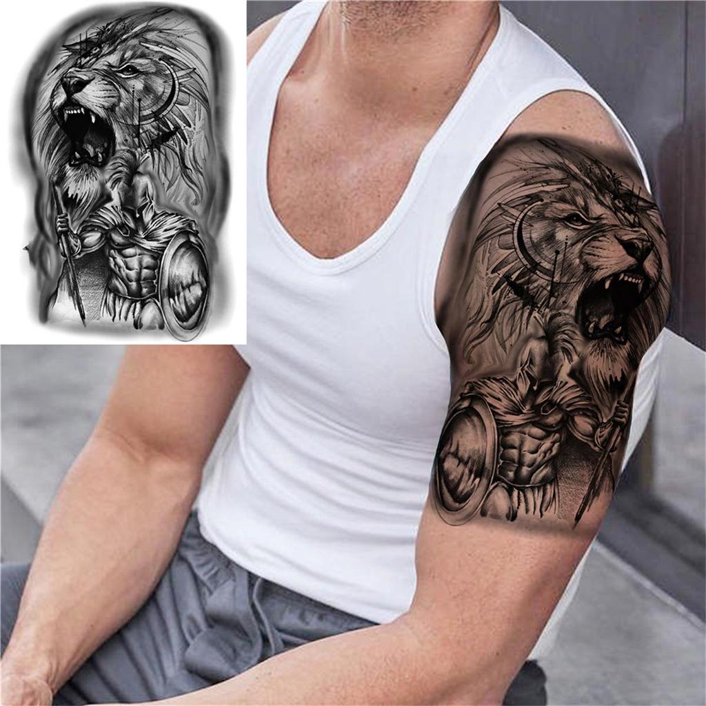 Realistic Long-lasting Animal Head Temporary Tattoo Stickers