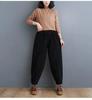 Pantaloni Harem in Velluto a Coste Viola Ispessiti Foderati in Pile da Donna per Donne di Mezza Età Stile Invernale Pantaloni Peonia della Mamma