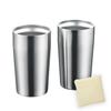Stainless Steel Pair 320ml J-kitchens Vacuum-Cleaned Tumbler, Set,