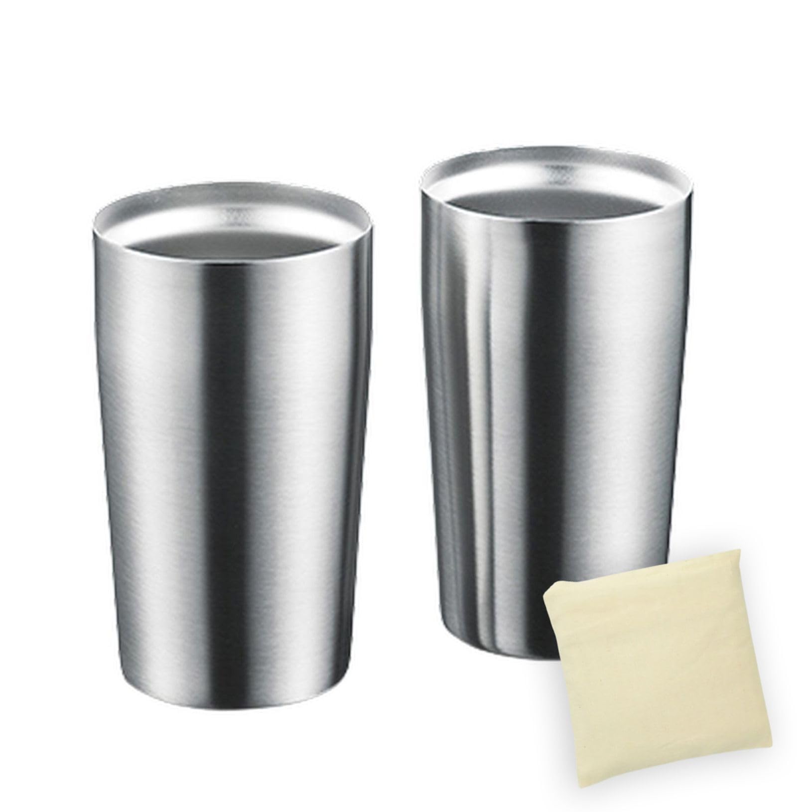 

Stainless Steel Pair 320ml J-kitchens Vacuum-Cleaned Tumbler, Set,