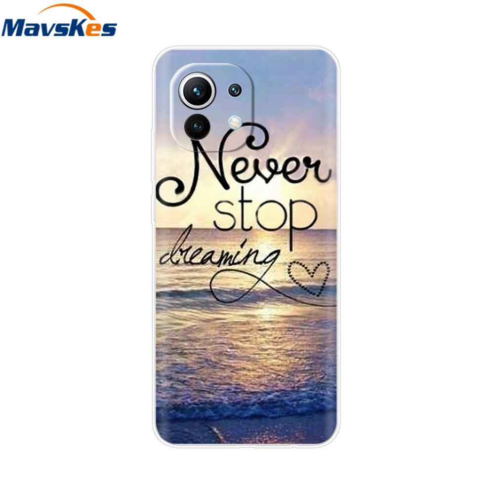 Case For Xiaomi 11 Lite NE 5G Soft TPU Silicone Cover For Xiaomi Mi 11 Lite Mi11 Lite Cases For Xiomi Mi 11 Funda Fashion Bumper