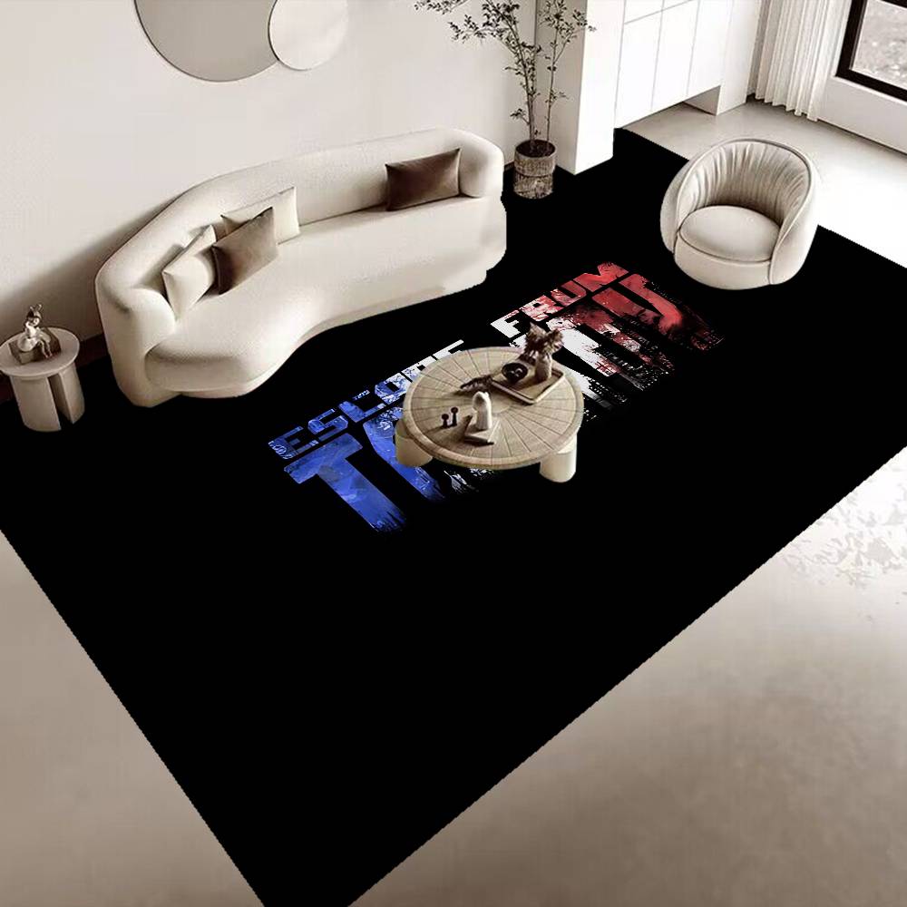 Game E-Escape From T-Tarkov Floor Mat Non-Slip Laundry Room Mat Laundry Decor Balcony Child Living Room Bedside Mats