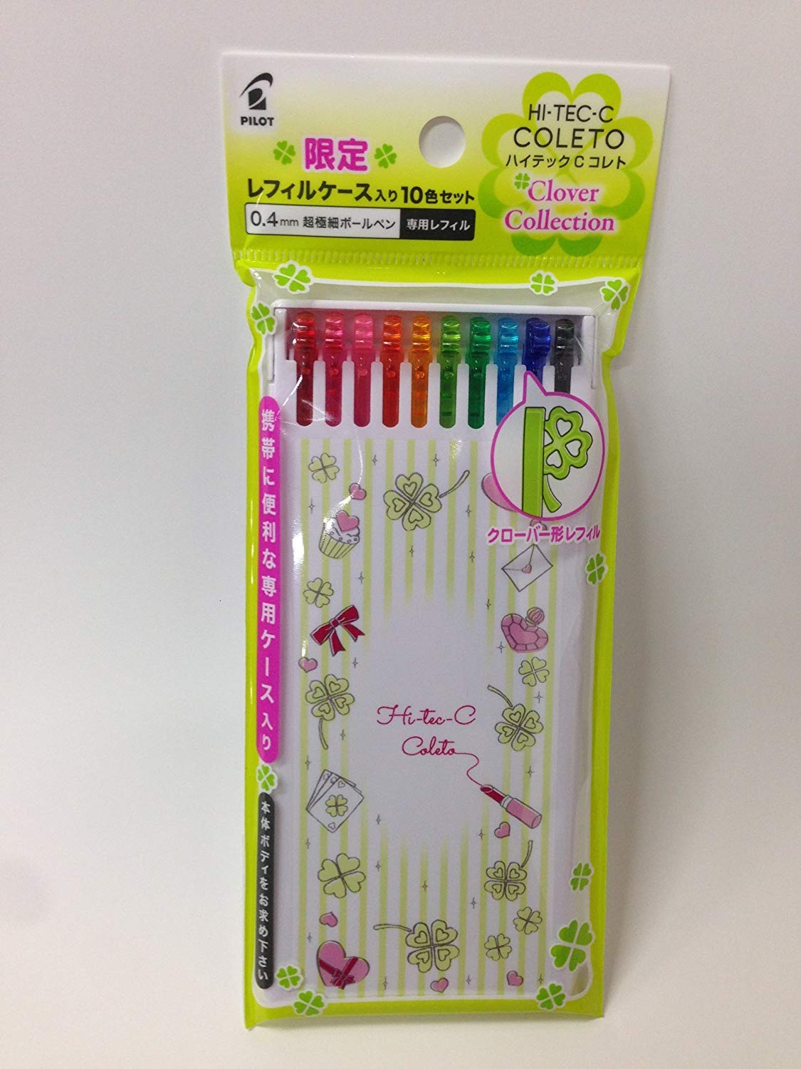 Pilot Coleto Refill Set 04 Hi-Tec-C (10 colors, striped)