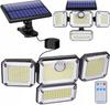 4-in-1 Solar LED Street Lamp, Motion Sensor, Twilight + Remote Control