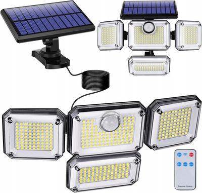 4-in-1 Solar LED Street Lamp, Motion Sensor, Twilight + Remote Control