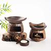 Chinese Antique Tea Incense Burner & Candle Warmer with Cedar Diffuser