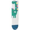 Boys' Cartoon Dinosaur Pure Cotton Mid-Calf Socks, Spring/Autumn, A-Class, for Babies and Children.