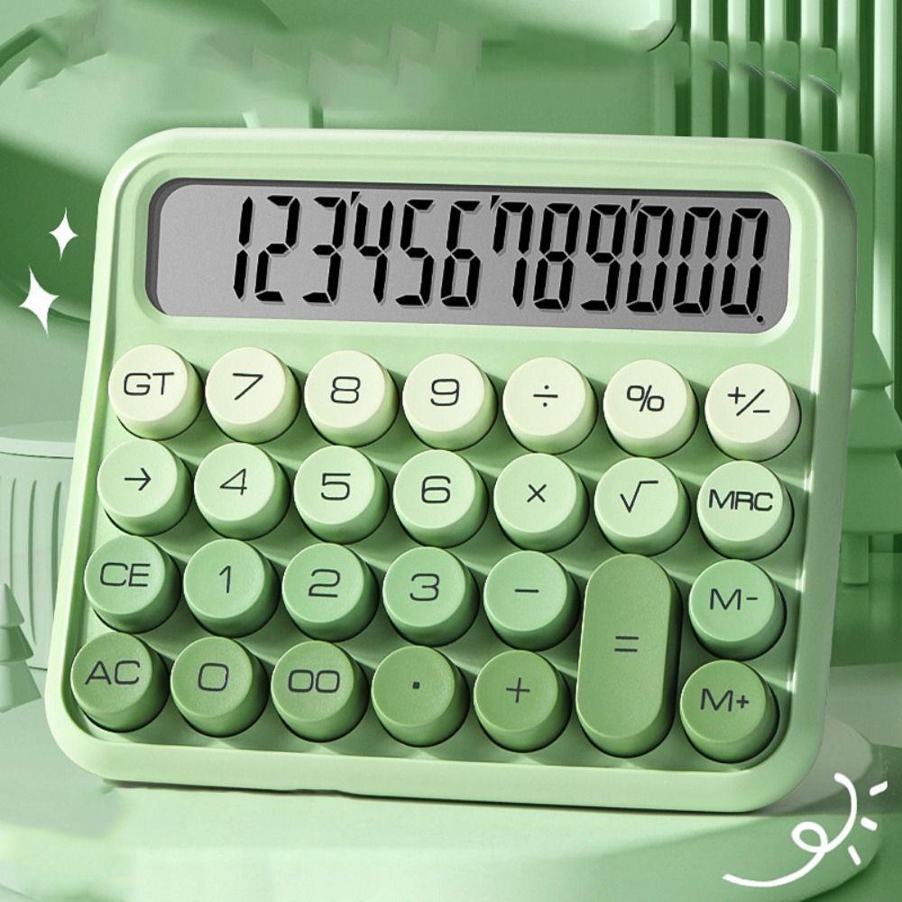 Mechanical Buttons Retro Typewriter Calculator Kawaii Vintage Typewriter Calculator  Children Gift