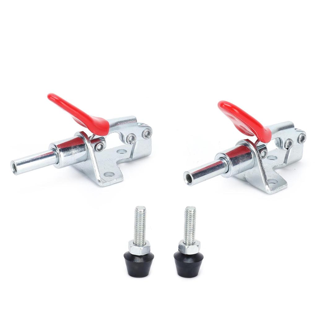 2er Set Schub-Zug-Kniehebelklemme Schnellpositionierung Handwerkzeug Heimdekorationszubehör