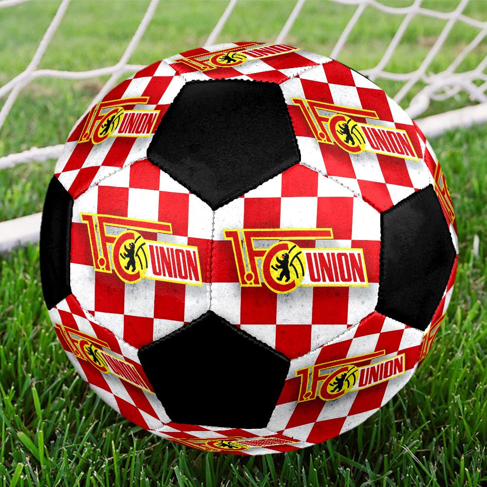 Union Berlin Hallenfußball Ball Bunt Maschinengenäht PVC Größe 5 Teamtraining Wettkampfbereit Langlebig Hoher Rückprall Coole Sportgeschenk